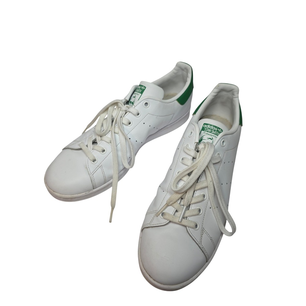 Adidas Stan Smith White Green Leather Sneakers M20324 M's 10 W's 11 Rare Unique